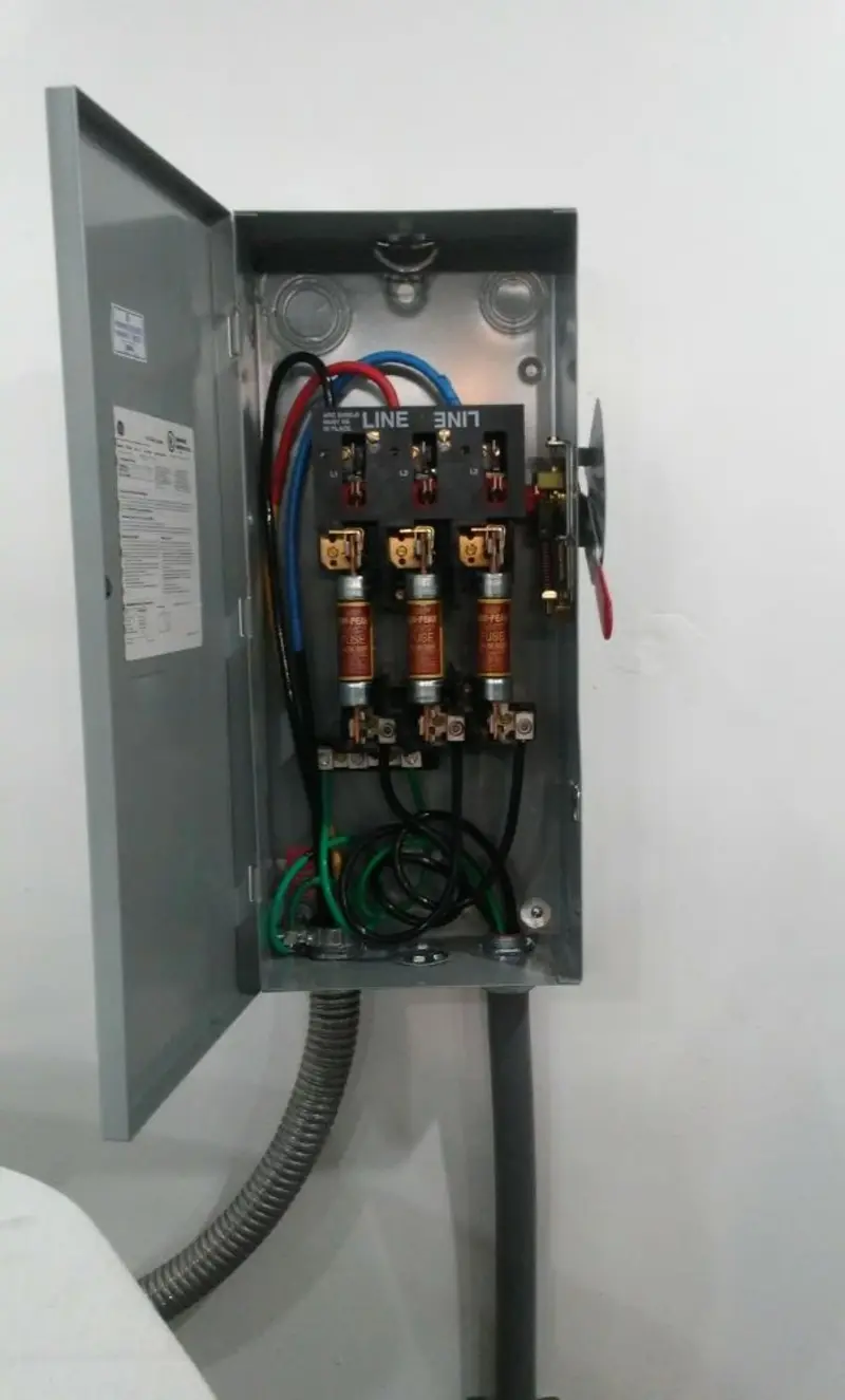 Three-phase disconnect switch installed for Electrical Wiring & Rewiring in Auberry